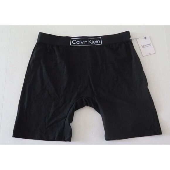 Calvin Klein QS6781 250 Women's Sz XL Black Reimagined Heritage Sleep Shorts - Picture 1 of 4